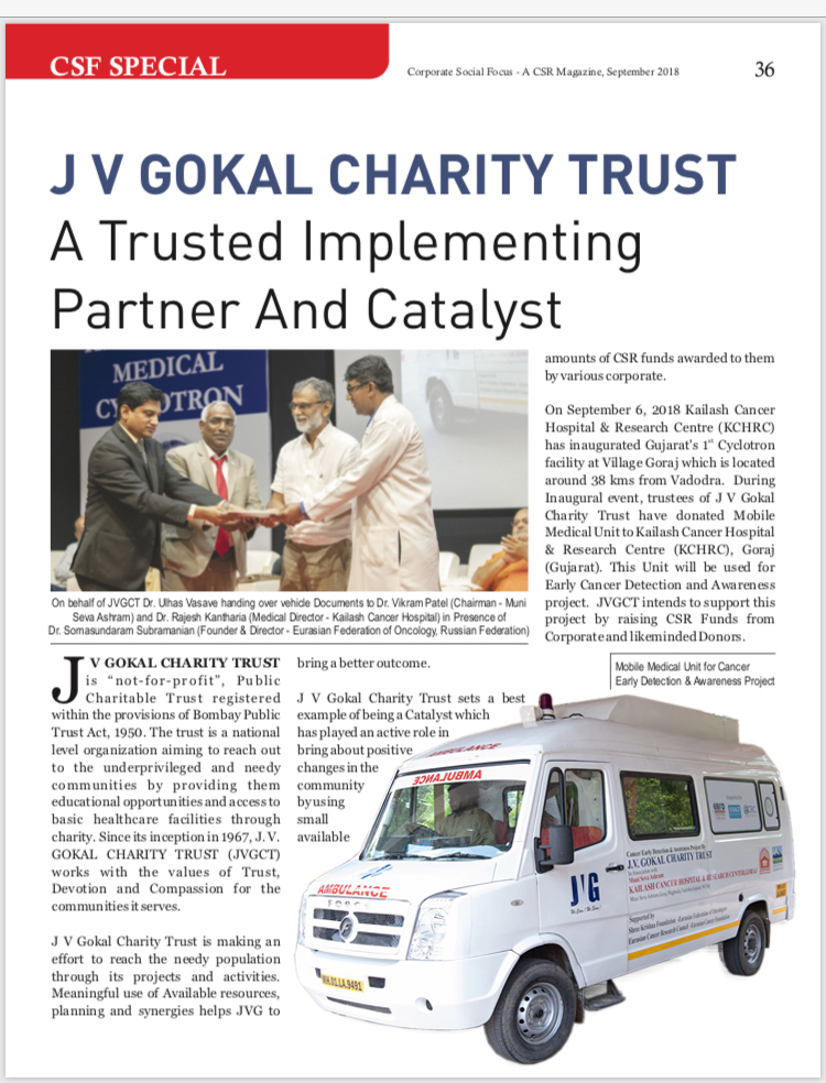 J. V. GOKAL CHARITY TRUST